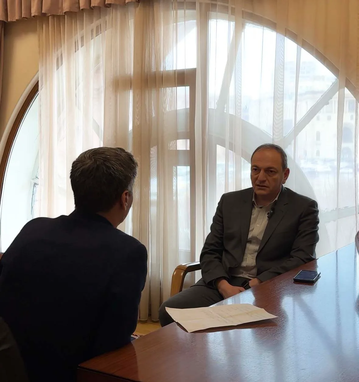 Samvel Kharazyan's interview with the Armenian news agency Armenpress